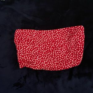 cute little heart tube top